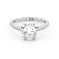 White gold - Central diamond 2.0 ct - view 2