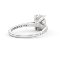 White gold - Central diamond 2.0 ct - view 4