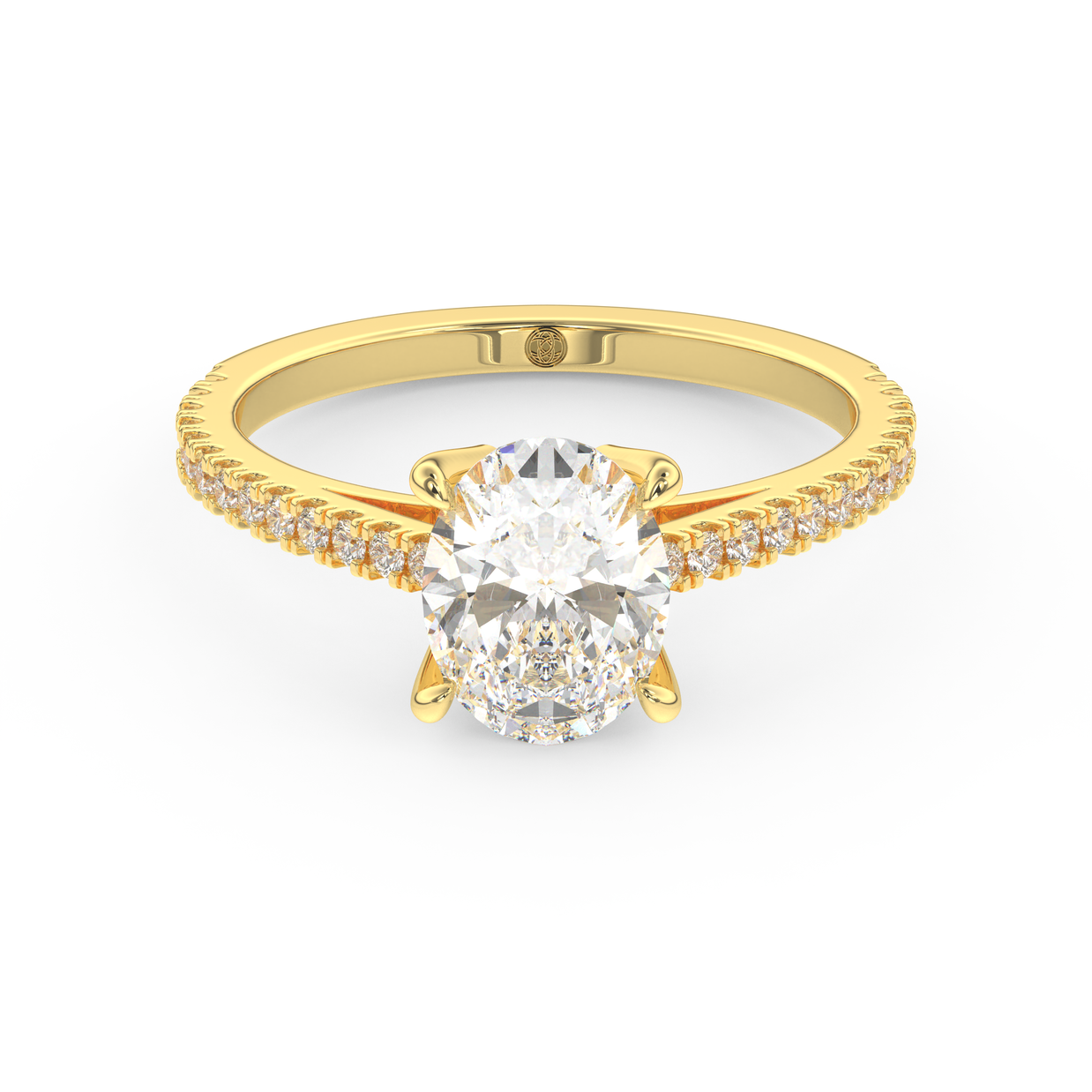 Yellow gold - Central diamond 1.5 ct - view 2