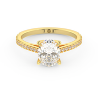 Yellow gold - Central diamond 1.5 ct - view 2
