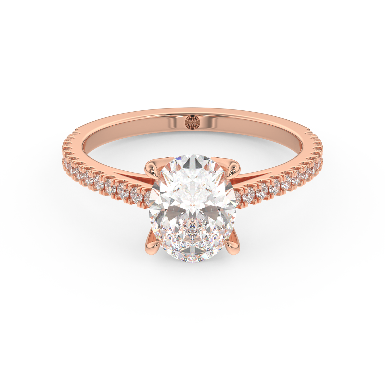 Rose gold - Central diamond 1.5 ct - view 2