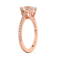 Rose gold - Central diamond 2.0 ct - view 5