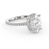 White gold - Central diamond 3.0 ct - view 3
