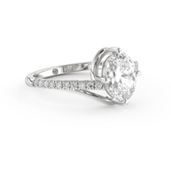 White gold - Central diamond 1.5 ct - view 3