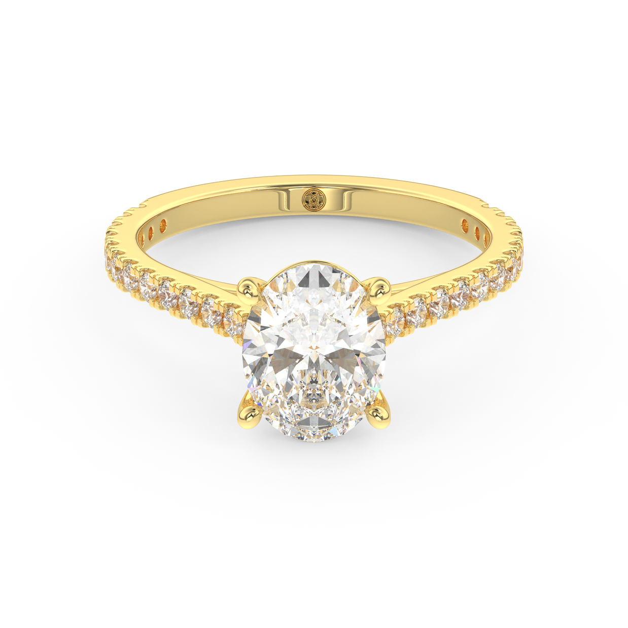 Yellow gold - Central diamond 1.5 ct - view 2