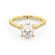 Yellow gold - Central diamond 1.5 ct - view 2