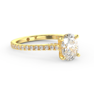Yellow gold - Central diamond 1.5 ct - view 3