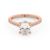 Rose gold - Central diamond 1.5 ct - view 2