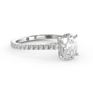White gold - Central diamond 1.5 ct - view 3