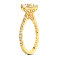 Yellow gold - Central diamond 2.0 ct - view 5