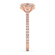 Rose gold - Central diamond 2.0 ct - view 7