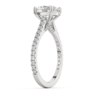 White gold - Central diamond 2.0 ct - view 5
