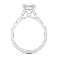 White gold - Central diamond 2.0 ct - view 6