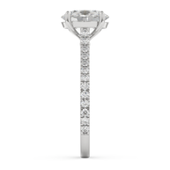 White gold - Central diamond 2.0 ct - view 7