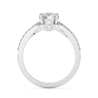 White gold - Central diamond 1.0 ct - view 6
