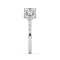White gold - Central diamond 1.0 ct - view 7
