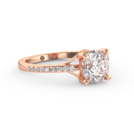 Rose gold - Central diamond 1.5 ct - view 3