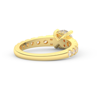 Yellow gold - Central diamond 1.0 ct - view 4