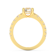 Yellow gold - Central diamond 1.0 ct - view 6