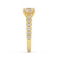 Yellow gold - Central diamond 1.0 ct - view 7