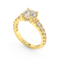 Yellow gold - Central diamond 1.5 ct - view 1