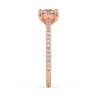 Rose gold - Central diamond 1.0 ct - view 7