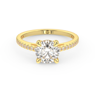 Yellow gold - Central diamond 1.5 ct - view 2