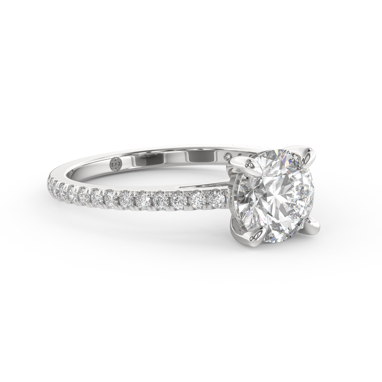 White gold - Central diamond 1.5 ct - view 3