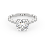 White gold - Central diamond 2.0 ct - view 2
