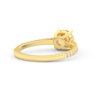 Yellow gold - Central diamond 1.0 ct - view 4