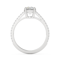 White gold - Central diamond 1.0 ct - view 6