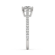 White gold - Central diamond 1.0 ct - view 7