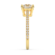 Yellow gold - Central diamond 2.0 ct - view 7