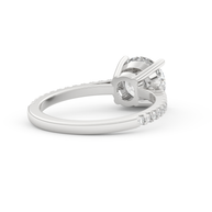 White gold - Central diamond 2.0 ct - view 4