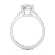 White gold - Central diamond 2.0 ct - view 6
