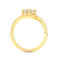 Yellow gold - Central diamond 1.0 ct - view 6