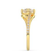 Yellow gold - Central diamond 1.0 ct - view 7