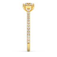 Yellow gold - Central diamond 1.0 ct - view 7