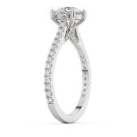 White gold - Central diamond 1.0 ct - view 5
