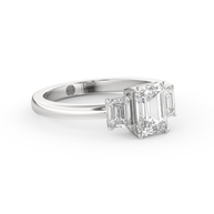 White gold - Central diamond 1.0 ct - view 3