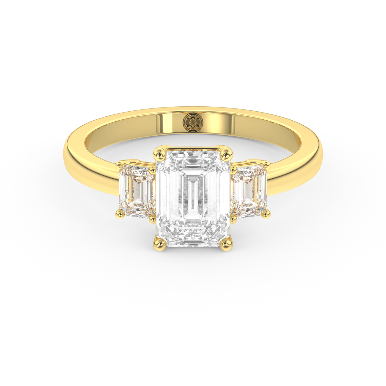 Yellow gold - Central diamond 1.5 ct - view 2