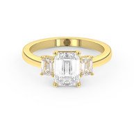 Yellow gold - Central diamond 1.5 ct - view 2