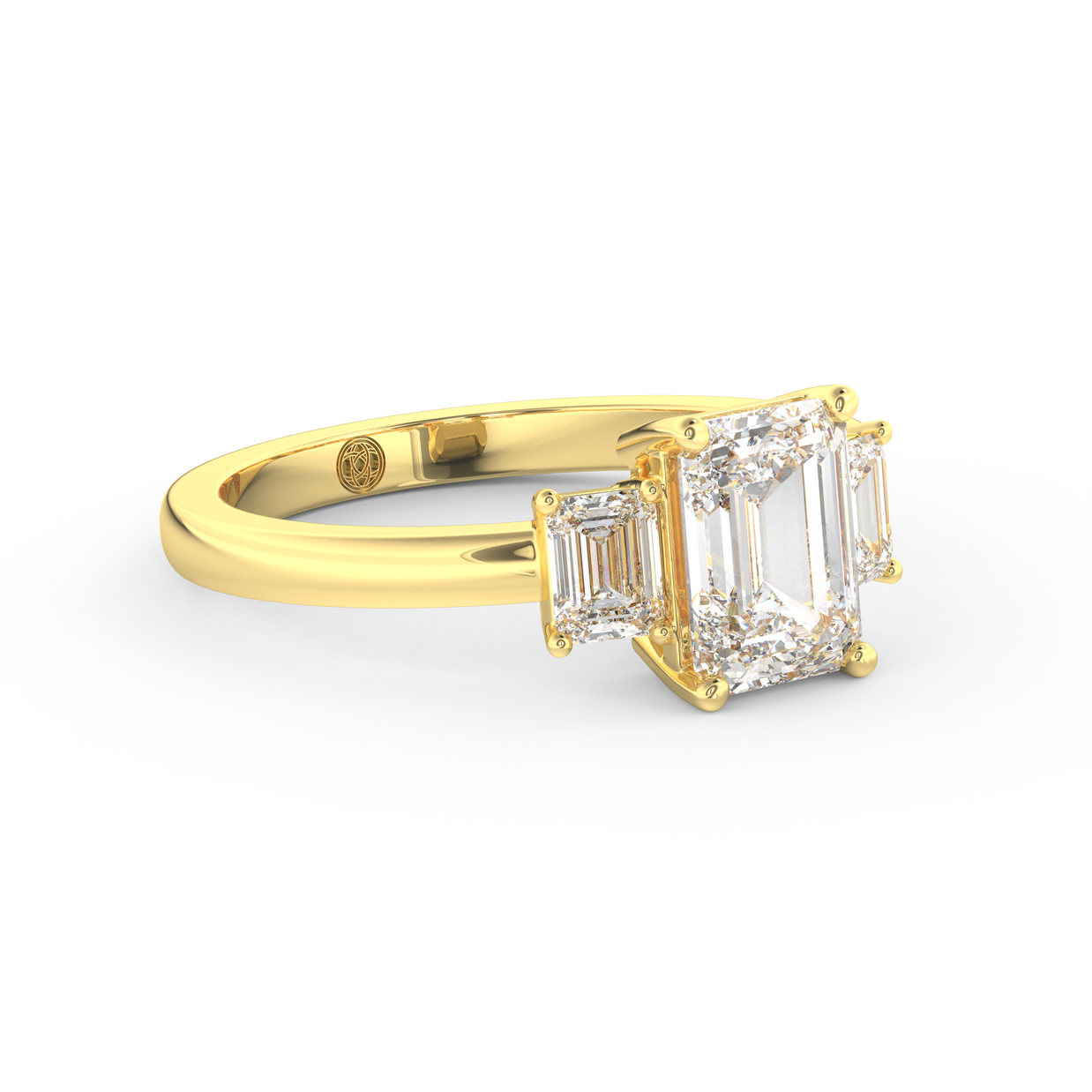Yellow gold - Central diamond 1.5 ct - view 3