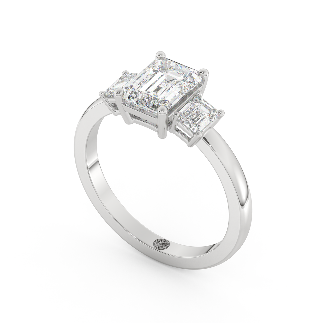 White gold - Central diamond 1.5 ct - view 1