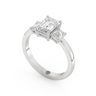 White gold - Central diamond 1.5 ct - view 1