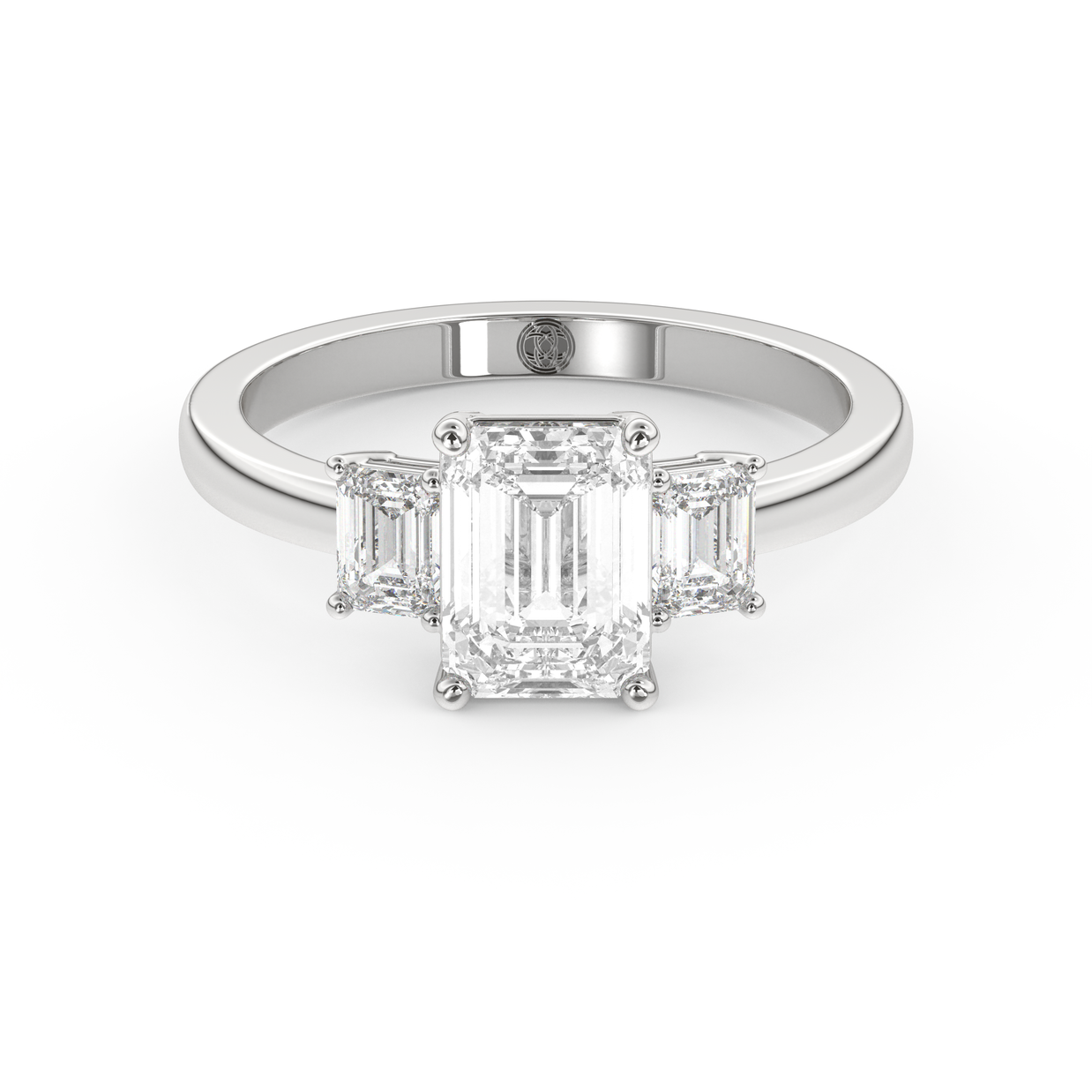 White gold - Central diamond 1.5 ct - view 2