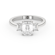 White gold - Central diamond 1.5 ct - view 2