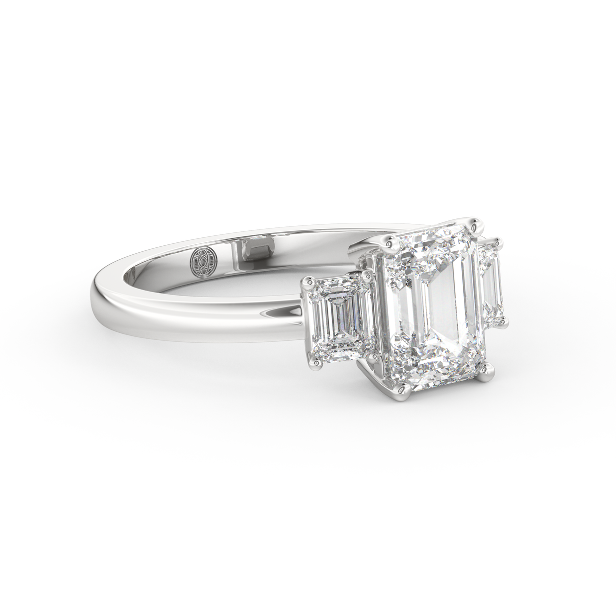 White gold - Central diamond 1.5 ct - view 3