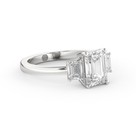 White gold - Central diamond 1.5 ct - view 3