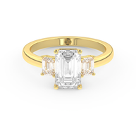 Yellow gold - Central diamond 2.0 ct - view 2